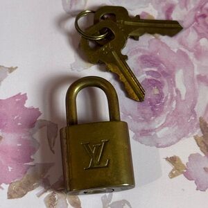 Louis Vuitton Brass Padlock with Keys